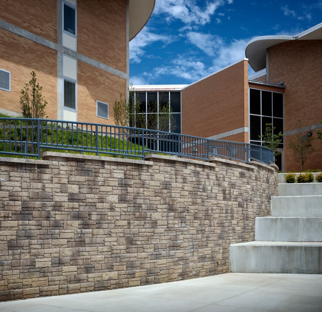 Community Building Retaining Wall