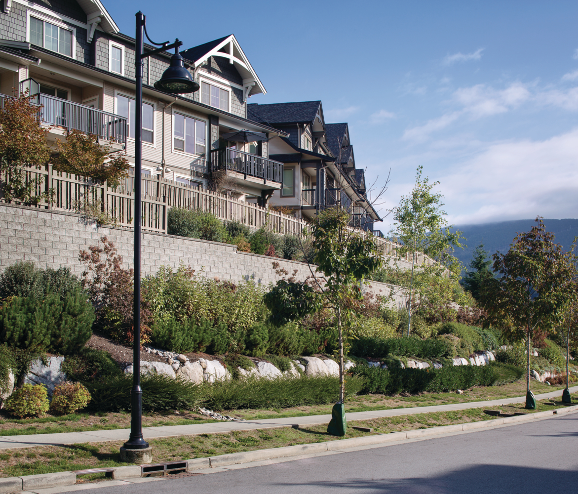 Housing Development Retaining Wall