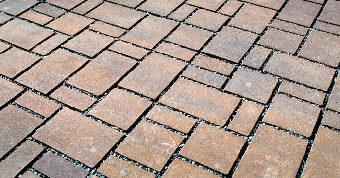 Close view of Belgard Commercial Eco Dublin permeable pavers.